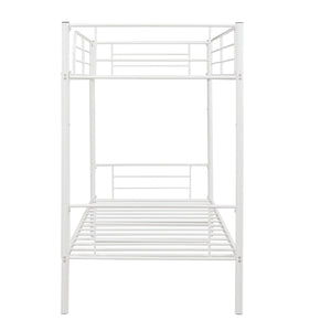 Homeroots Black Twin Over Twin Separable Bunk Bed  Steel 403876