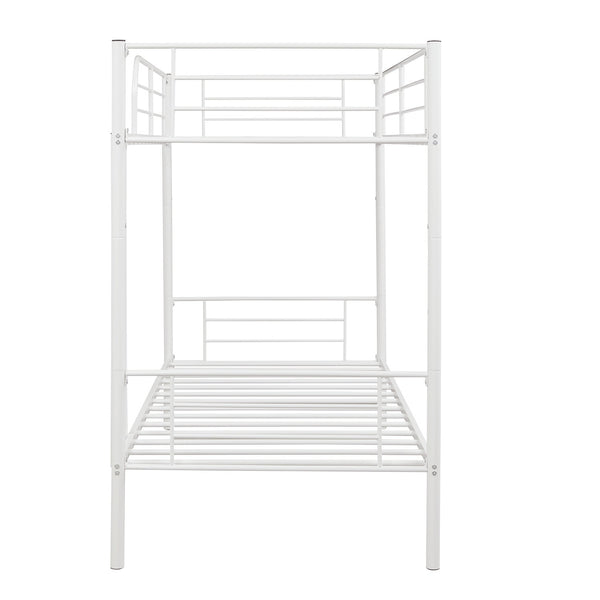 Homeroots Black Twin Over Twin Separable Bunk Bed  Steel 403876