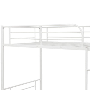 Homeroots Black Twin Over Twin Separable Bunk Bed  Steel 403876