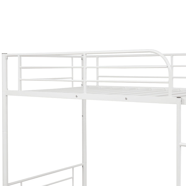 Homeroots Black Twin Over Twin Separable Bunk Bed  Steel 403876