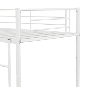 Homeroots Black Twin Over Twin Separable Bunk Bed  Steel 403876