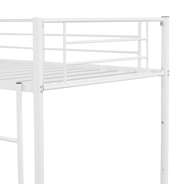 Homeroots Black Twin Over Twin Separable Bunk Bed  Steel 403876