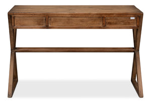 Sarreid Kitchen Desk Brown - Stylish Reclaimed Fir With 3 Drawers For Organized Home Office Or Kitchen Space Brown  40390-2