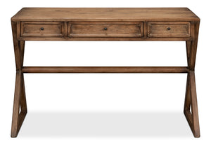 Sarreid Kitchen Desk Brown - Stylish Reclaimed Fir With 3 Drawers For Organized Home Office Or Kitchen Space Brown  40390-2