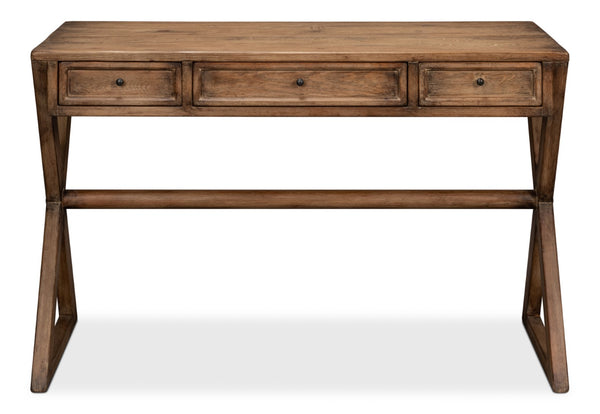 Sarreid Kitchen Desk Brown - Stylish Reclaimed Fir With 3 Drawers For Organized Home Office Or Kitchen Space Brown  40390-2