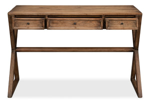 Sarreid Kitchen Desk Brown - Stylish Reclaimed Fir With 3 Drawers For Organized Home Office Or Kitchen Space Brown  40390-2