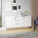 Manhattan Comfort Beekman Mid-Century Modern Sideboard White 403AMC198