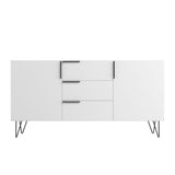 Manhattan Comfort Beekman Mid-Century Modern Sideboard White 403AMC198