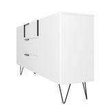 Manhattan Comfort Beekman Mid-Century Modern Sideboard White 403AMC198