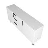 Manhattan Comfort Beekman Mid-Century Modern Sideboard White 403AMC198