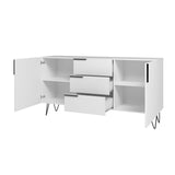 Manhattan Comfort Beekman Mid-Century Modern Sideboard White 403AMC198