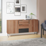 Manhattan Comfort Beekman Mid-Century Modern Sideboard Brown and Black 403AMC240