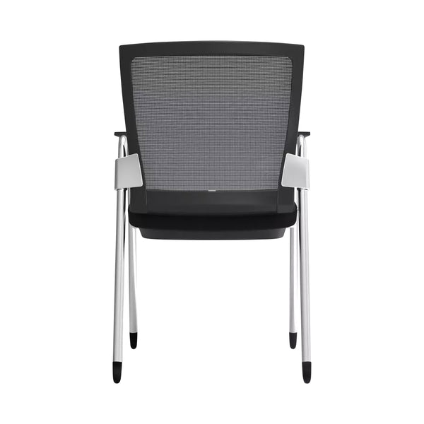 Oroblanco Visitor Chair Set of 2 - Modern Office Seating with Stylish Fabric and Mesh Design