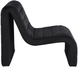 Ivy Black Velvet Accent Chair 403Black Meridian Furniture