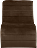 Ivy Brown Velvet Accent Chair 403Brown Meridian Furniture