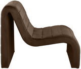 Ivy Brown Velvet Accent Chair 403Brown Meridian Furniture