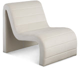 Ivy Cream Velvet Accent Chair 403Cream Meridian Furniture