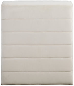 Ivy Cream Velvet Accent Chair 403Cream Meridian Furniture