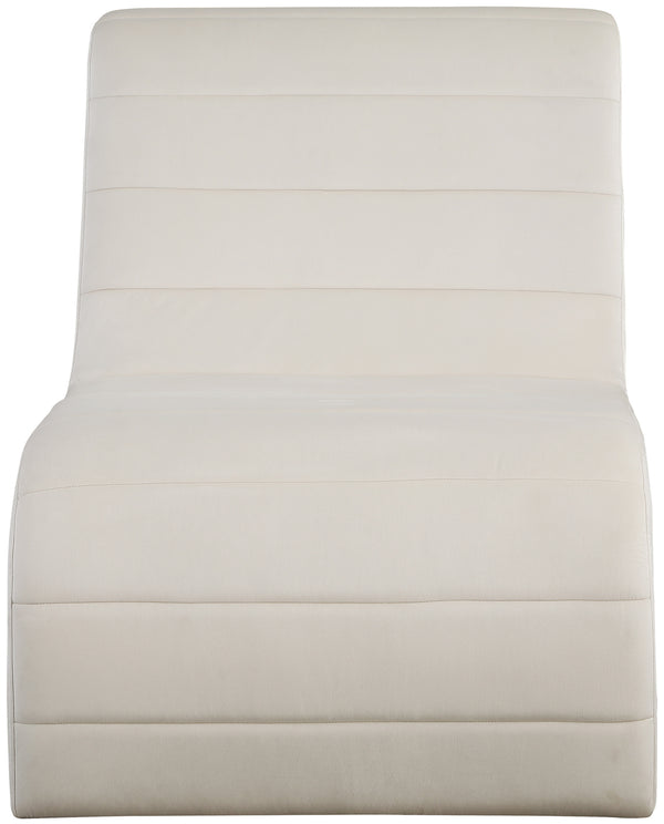 Ivy Cream Velvet Accent Chair 403Cream Meridian Furniture