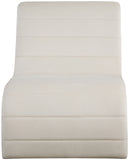 Ivy Cream Velvet Accent Chair 403Cream Meridian Furniture