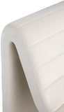 Ivy Cream Velvet Accent Chair 403Cream Meridian Furniture