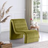 Ivy Olive Velvet Accent Chair 403Olive Meridian Furniture