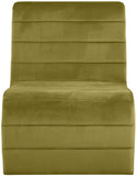 Ivy Olive Velvet Accent Chair 403Olive Meridian Furniture