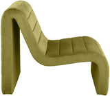 Ivy Olive Velvet Accent Chair 403Olive Meridian Furniture