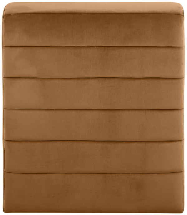 Ivy Saddle Velvet Accent Chair 403Saddle Meridian Furniture