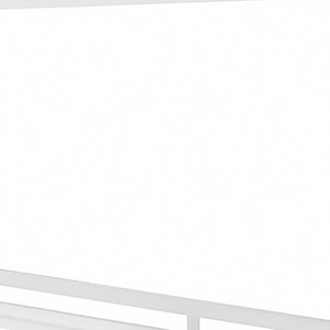 Homeroots White Twin Xl Over Full Xl Over Queen Size Bunk Bed  Steel 404005