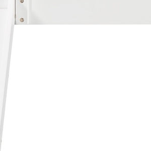 Homeroots White Twin Over Twin Playhouse Styled Bunk Bed  Manufactured Wood And Solid Wood 404047