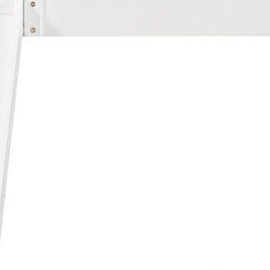 Homeroots White Twin Over Twin Playhouse Styled Bunk Bed  Manufactured Wood And Solid Wood 404047