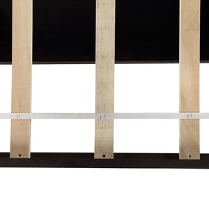 Homeroots Brown Twin Size Loft Bed With Desk And Shelves  Manufactured Wood + Solid Wood 404070