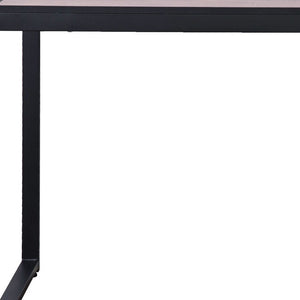 Homeroots 50" Brown And Black Computer Desk   404134