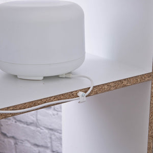 Homeroots Classic White Finish Six Cubby Stepped Bookcase  Manufactured Wood 404140