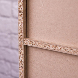 Homeroots Classic Natural Finish Five Shelf Bookcase  Manufactured Wood 404143