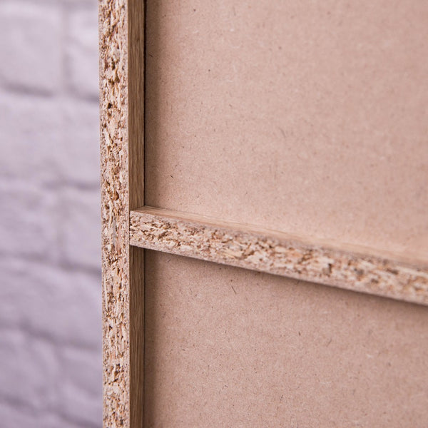 Homeroots Classic Natural Finish Five Shelf Bookcase  Manufactured Wood 404143