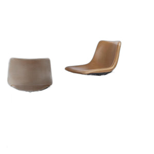 Homeroots Set Of Four 26" Brown And Black Steel Low Back Counter Height Bar Chairs   404171