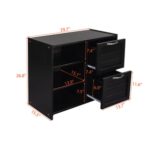 Homeroots Brown Twin Size Low Loft Bed With Cabinets And Slide  Manufactured Wood + Solid Wood 404194