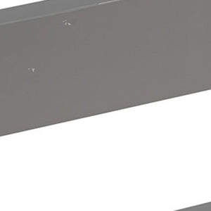 Homeroots Gray Twin Size Slide House Loft Bed  Manufactured Wood + Solid Wood 404215