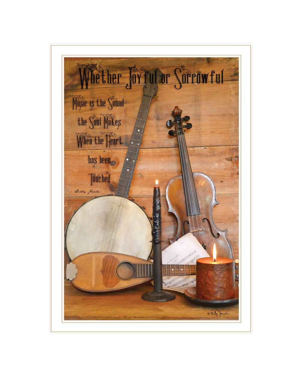 HomeRoots Music Framed Print Wall Art - Modern White Design, High-Quality Giclée for Any Room Decor 404343