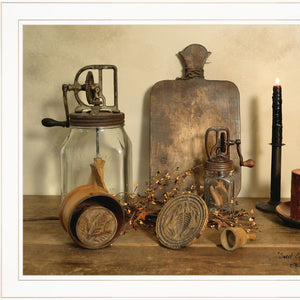 Homeroots Sweet Cream Butter 3 White Framed Print Wall Art  Wood Paper 404370