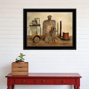 Homeroots Sweet Cream Butter 4 Black Framed Print Wall Art  Wood Paper 404371