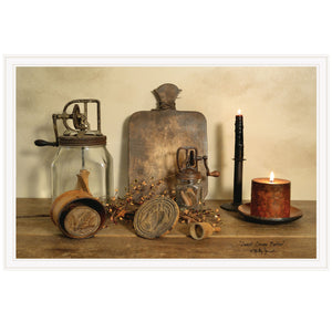 Homeroots Sweet Cream Butter 5 White Framed Print Wall Art  Wood Paper 404372