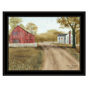 Homeroots Summer In The Country 4 Black Framed Print Wall Art  Wood Paper 404447