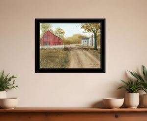 Homeroots Summer In The Country 4 Black Framed Print Wall Art  Wood Paper 404447