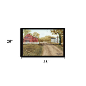Homeroots Summer In The Country 6 Black Framed Print Wall Art  Wood Paper 404449