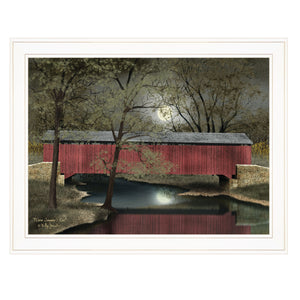 Homeroots Warm Summers Eve 5 White Framed Print Wall Art  Wood Paper 404456
