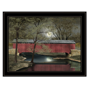 Homeroots Warm Summers Eve 6 Black Framed Print Wall Art  Wood Paper 404457