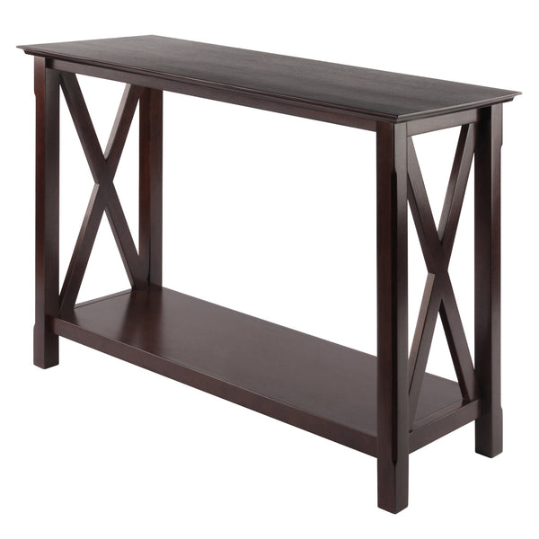 Winsome Wood Xola Console Table – Dark Cappuccino Finish, Stylish X-design, Perfect For Entryway Or Living Room Cappuccino Solid ,Composite Wood 40445-winsome-wood